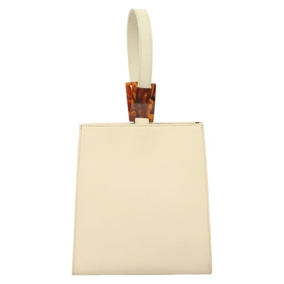 SAINT LAURENT Hand Bag Nylon Beige Auth BA3156 - Picture 3 of 16